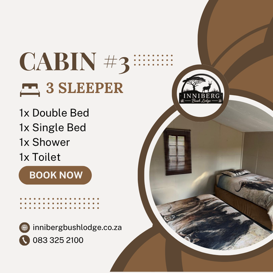 Wooden Cabin #3 - 3 Sleeper (Shower)